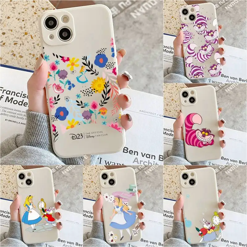 

Alice Adventures In Wonderland Phone Case For Iphone 7 8 Plus X Xr Xs 11 12 13 Se2020 Mini 14 Pro Max Candy Case