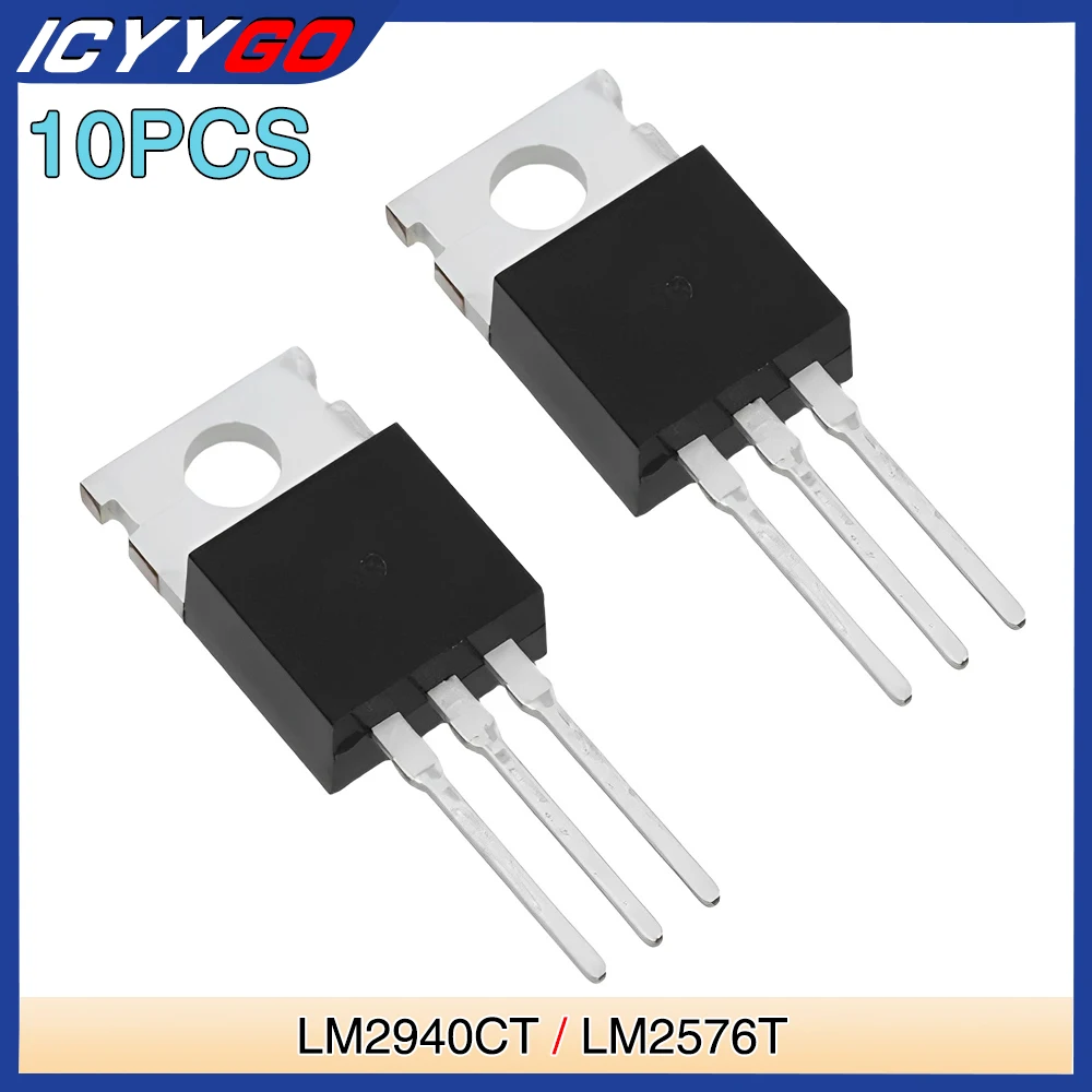 

LM2940CT-12 LM2940CT-5.0 LM2576T-ADJ LM2596T-5.0 LM2940CT-5 TO220 Low Dropout Regulator Step-Down Voltage Regulator Transistor