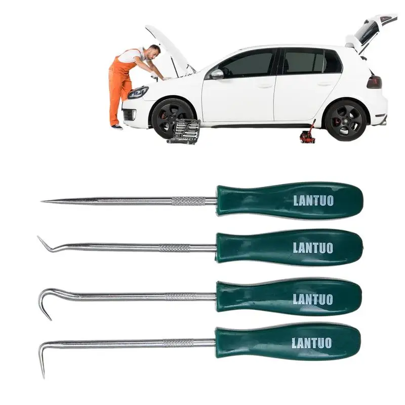 

Car Oil Seal Remover 4PCS Pick And Hook Set Oil Seal Removal Tool Kit Hooks Tools O-Ring Seal Gasket Remover Auto Vehicle Pick