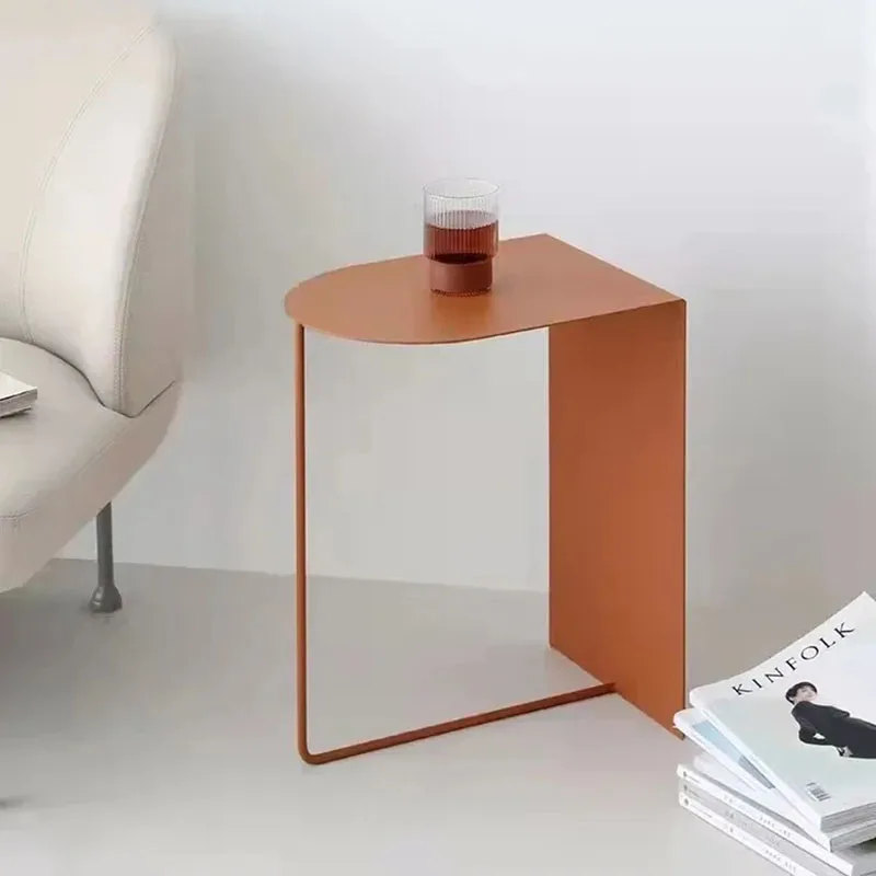 Маленький металлический журнальный столик Современная Минималистичная мебель в