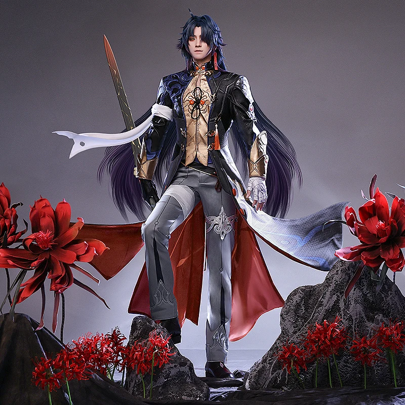 

COS-HoHo Honkai: Star Rail Blade Game Suit Handsome Uniform Gorgeous Cosplay Costume Halloween Party Role Play Outfit Men