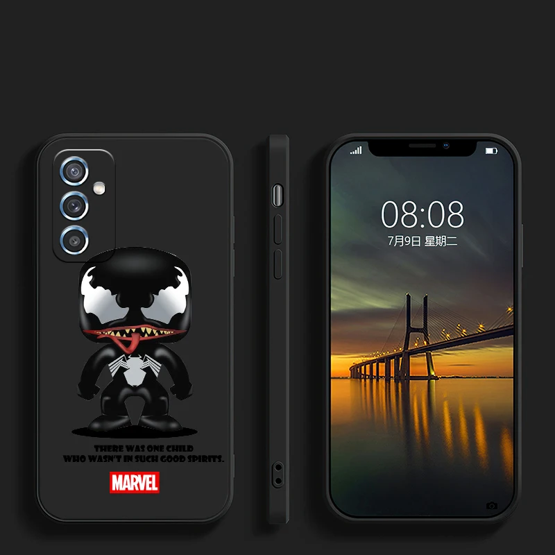 

Marvel Cartoon Spiderman For Xiaomi Redmi 10 Phone Case Protect Soft Liquid Silicon Coque Silicone Cover Black