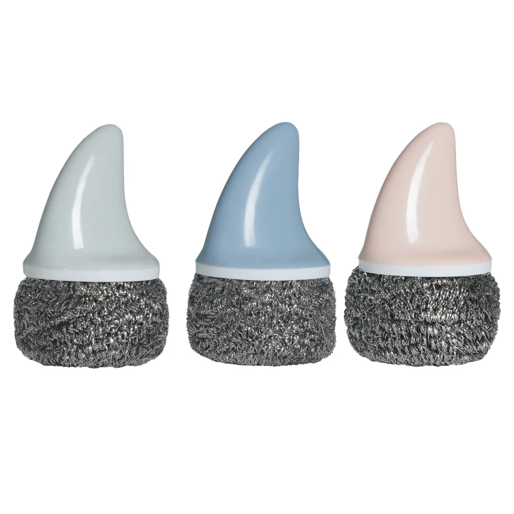 

3 Pcs Steel Wool Cleaning Ball Sink Dishwasher Scrub Brush Scrubber Abs Stainless