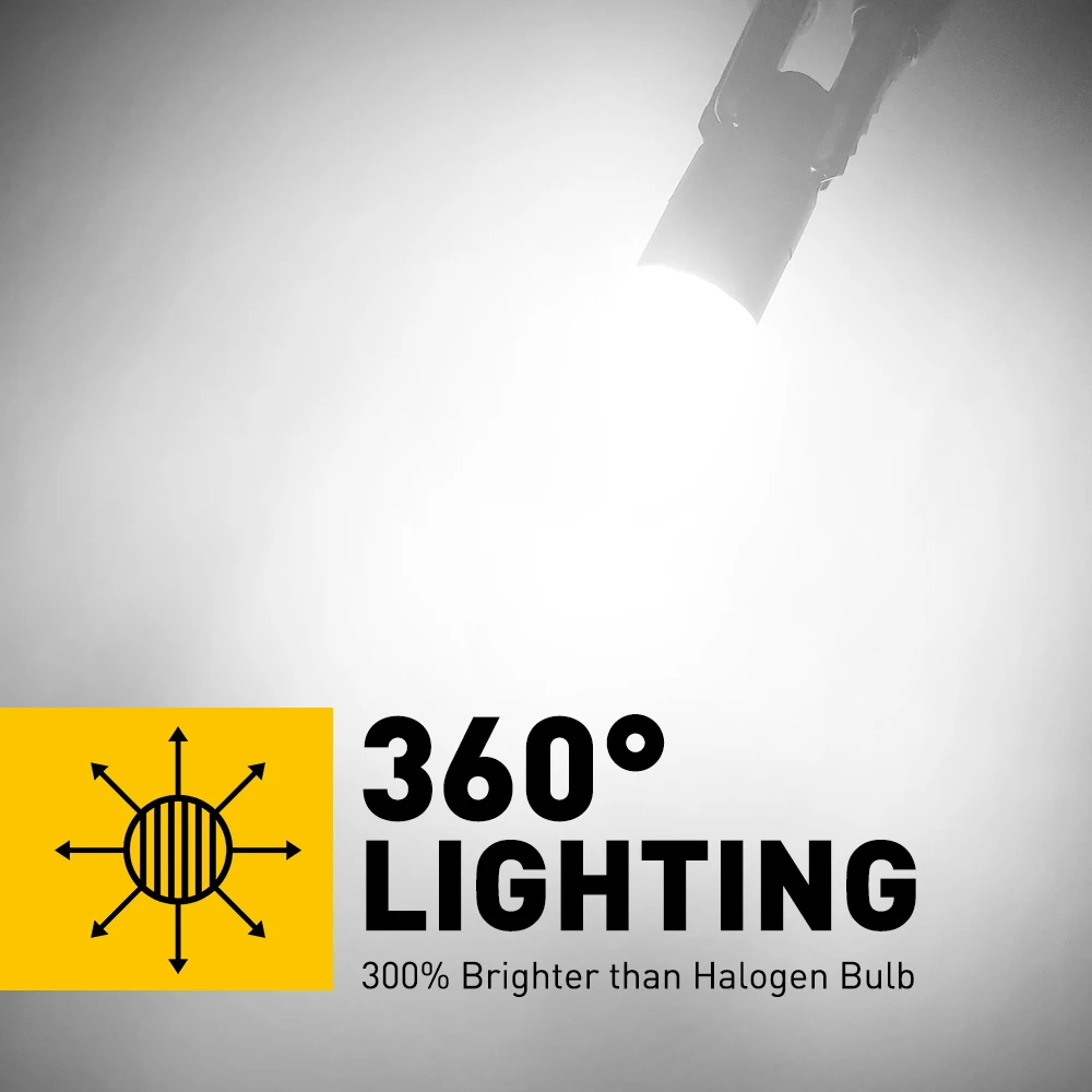 

AUXITO T10 Светодиодная лампа Canbus Light Ultra Bright 194 Оранжевый W5W Светодиод высокой мощности Внутренняя купольная карта Парковочный фонарь 168 Светодиодные лампочки