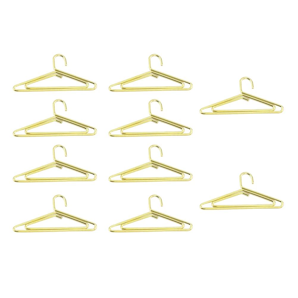 

20pcs Coat Hanger Clips Shape Wire Paper Clips Funny Clips Novelty Paper Clips for Fun Office Supplies School Gifts Wedding