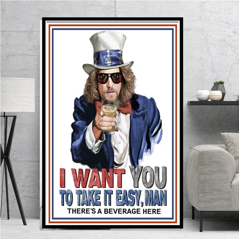 

Collection The Big Lebowski Classic Movie Vintage Poster And Prints Painting Art Canvas Wall Pictures For Living Room Home Decor