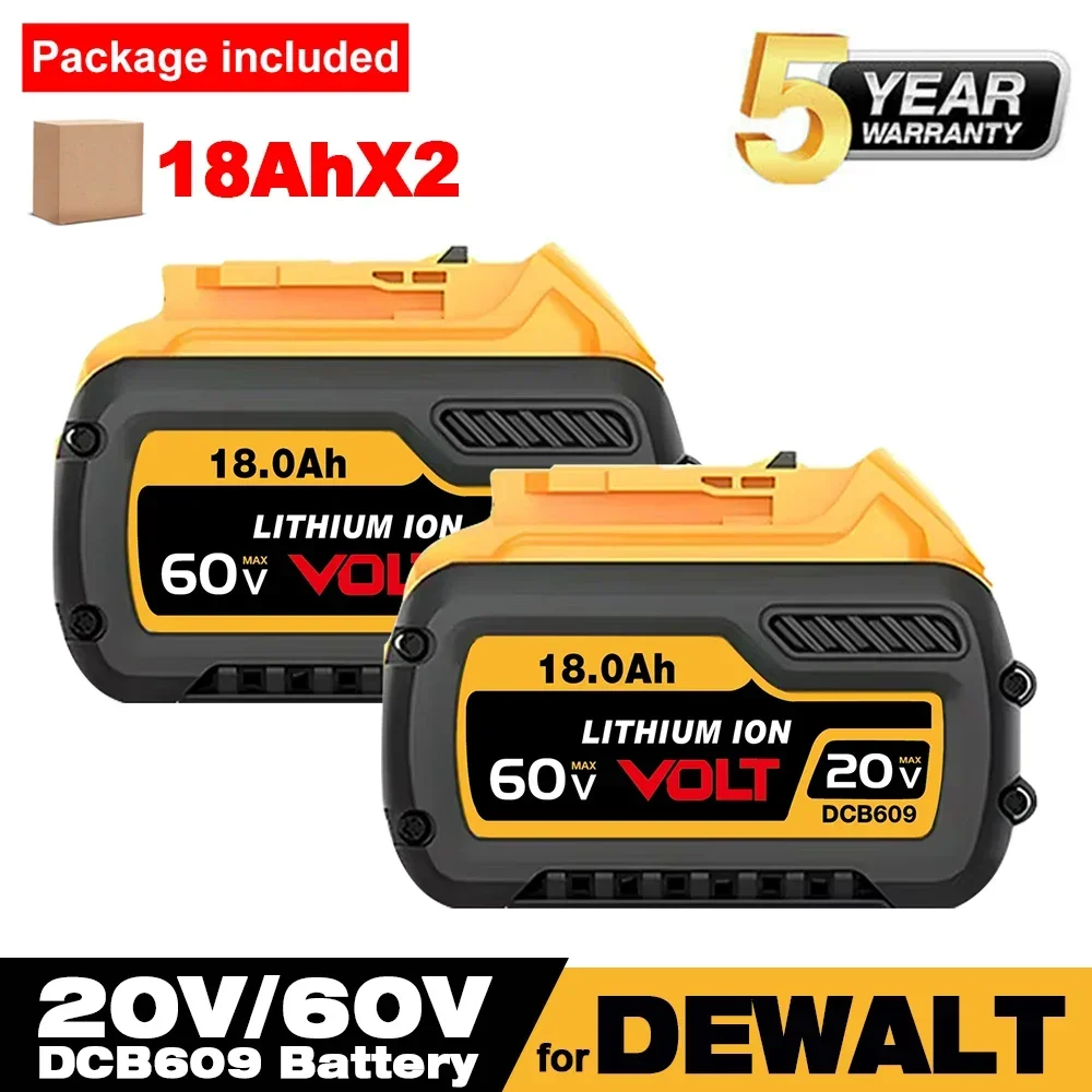 НОВЫЙ DCB200 для Dewalt 60 В DCB606 18000 мАч 20 MAX литий-ионный аккумулятор DCB609 DCB205 DCB204 DCB206 DCB209