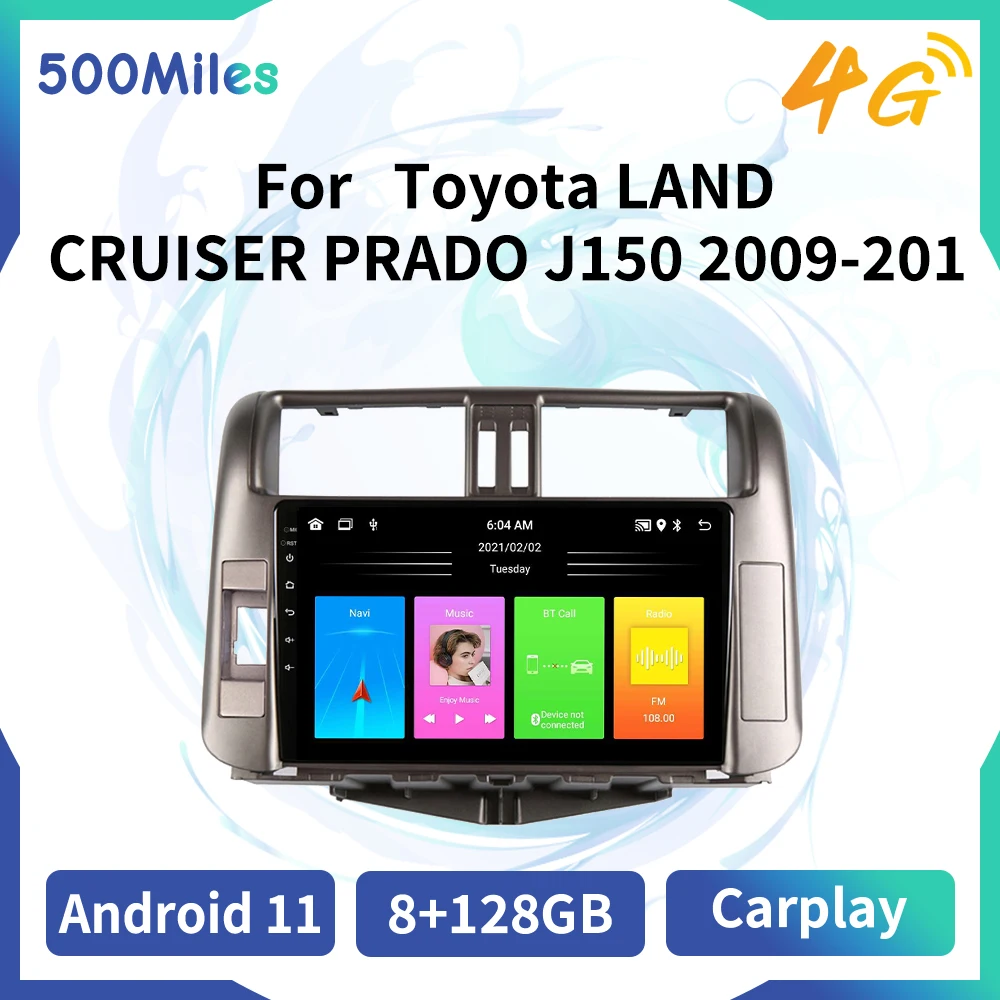 

2 Din Android Car Radio For Toyota LAND CRUISER PRADO J150 2009-2013 WIFI FM GPS Navigation Video Multimedia Player Autoradio