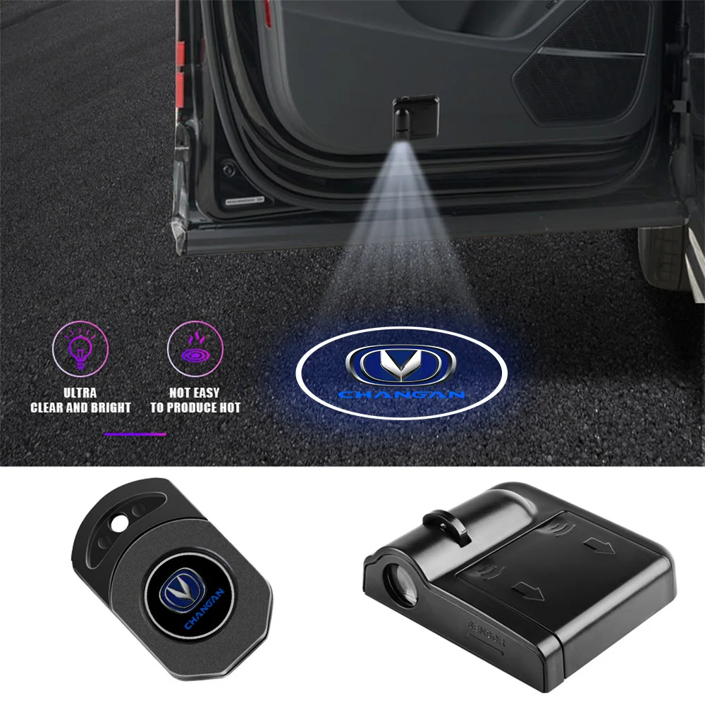 

1pcs Car Door Emblem Light LED Welcome Lamp Wireless Laser Projector Auto Accessories For Changan CS15 CS35 CS55 CS75 CS95 EADO