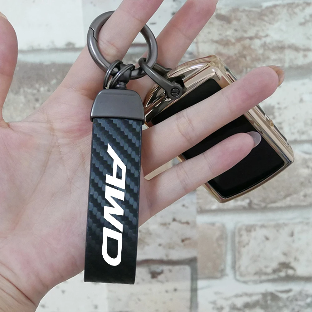 

Модный Автомобильный Брелок-Кольцо из углеродного волокна, металлический брелок-пряжка в форме подковы для Volvo AWD c30 C70, брелок для ключей, ав...