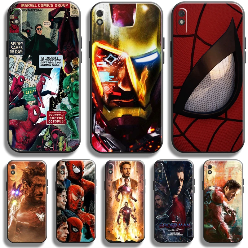 

Avengers Iron Man Spiderman For Xiaomi Redmi 9A 9AT Phone Case Soft Back Carcasa Liquid Silicon Silicone Cover
