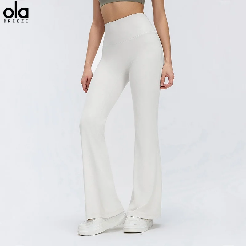 Фото 2026 Ola Breeze YOGA НОВИНКА: Расклешенные брюки для йоги с высокой талией для коррекции ягодиц и использования на улице для занятий пилатесом №3