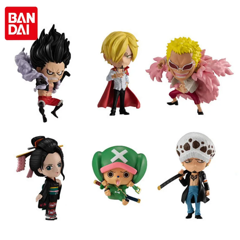 

Bandai оригинальные куклы с движущейся моделью, фигурки героев серии 3 Vinsmoke Sanji Robin Law Luffy Chopper, игрушки