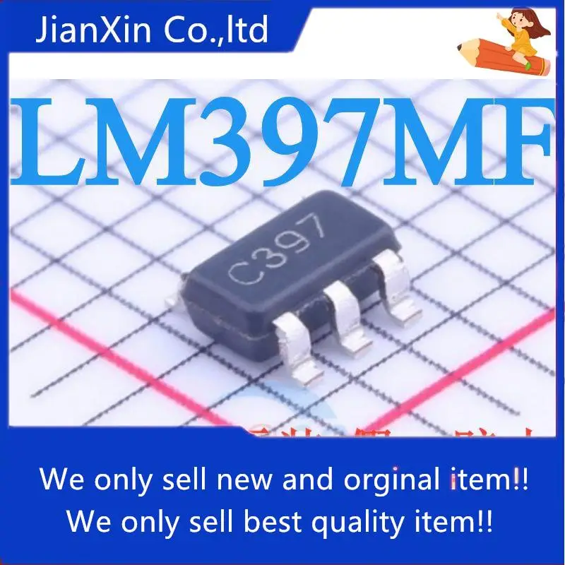 

10pcs 100% orginal new LM397MF/NOPB SMD SOT23-5 silk screen C397 single channel universal voltage comparator chip