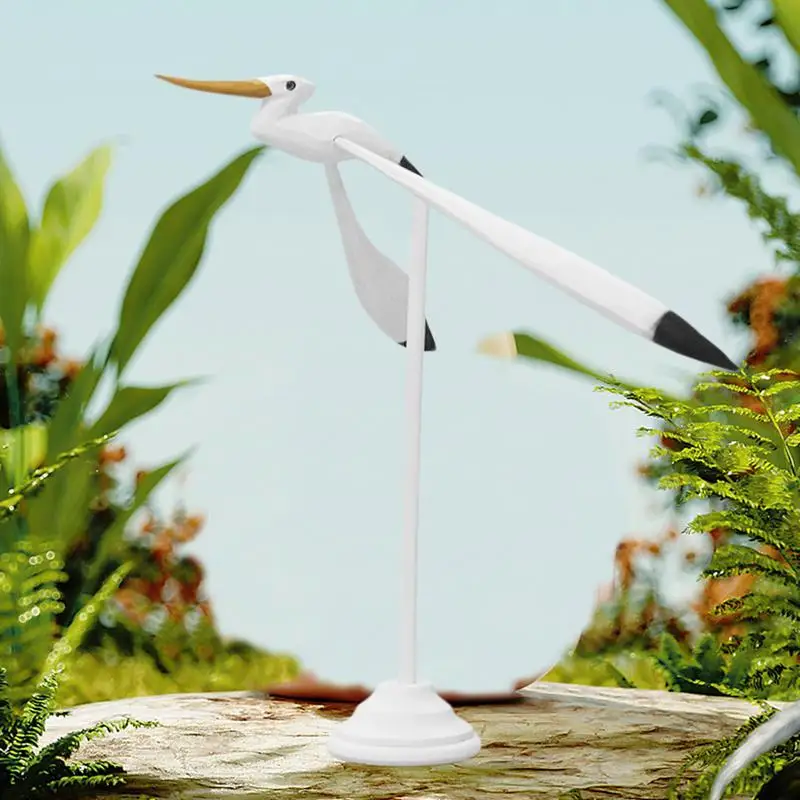 Фигурка морской птицы уникальная фигурка белой деревянное ремесло настольная