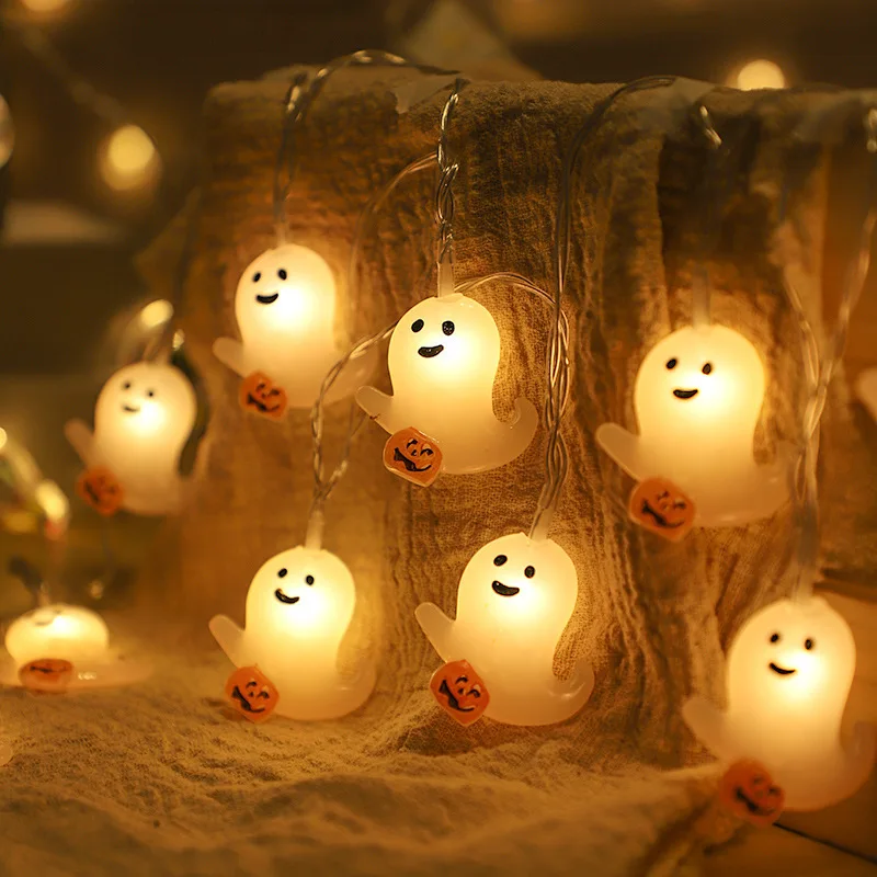 

Halloween Led Light String Cute Ultrabright High-quality Battery Powered Hanging Halloween Decorative Accessories Light Purple