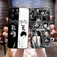 death note ryuk kira killer phone cover for iphone 11 12 13 pro max x xr xs max 7 8 plus 12 13 mini black soft silicone tpu case