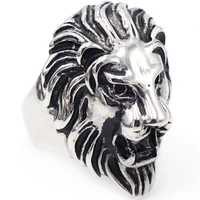 toocnipa 316l stainless steel us size 7 14 punk ring titanium lion head ring men rings for women animal jewelry dropshipping