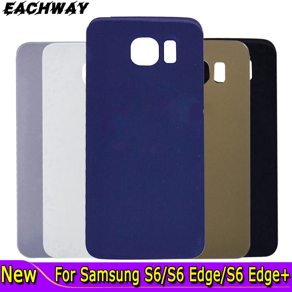 

Корпус S6 для Samsung Galaxy S6 Edge / S6 Edge Plus G920 G925 G928, стеклянная панель, задняя крышка батарейного отсека, задняя крышка корпуса