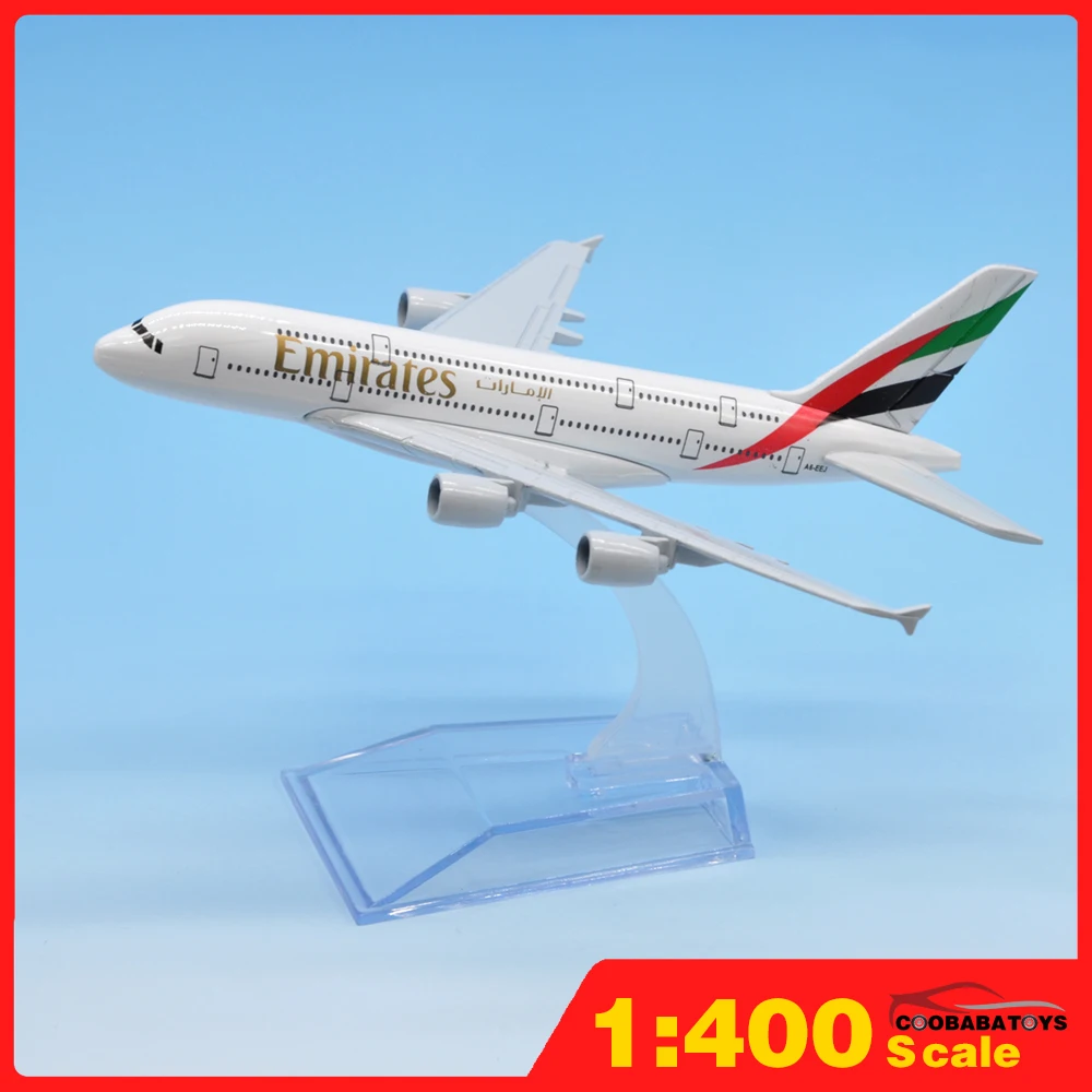 

Scale 1:400 Emirates Airbus A380 Metal Diecast Airplane Plane Model 16cm Aircraft Toys For Children Kids Korean Air Boeing747