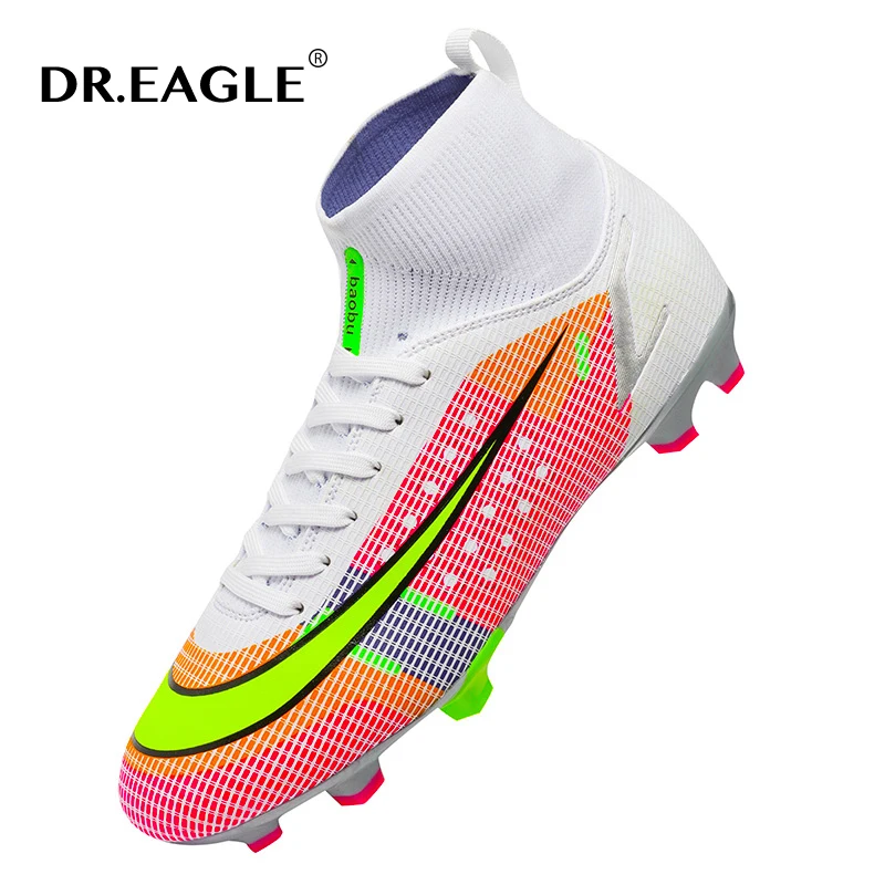 

Профессиональная футбольная обувь унисекс DR.EAGLE, Длинные шипы TF/FG, полусапожки для футбола, Уличная обувь для футбола, размер 35-45