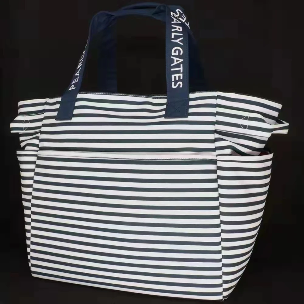 PG Golf Clothing Storage Bag Ladies Golf Bags Eco-friendly Striped Canvas Composite Bag