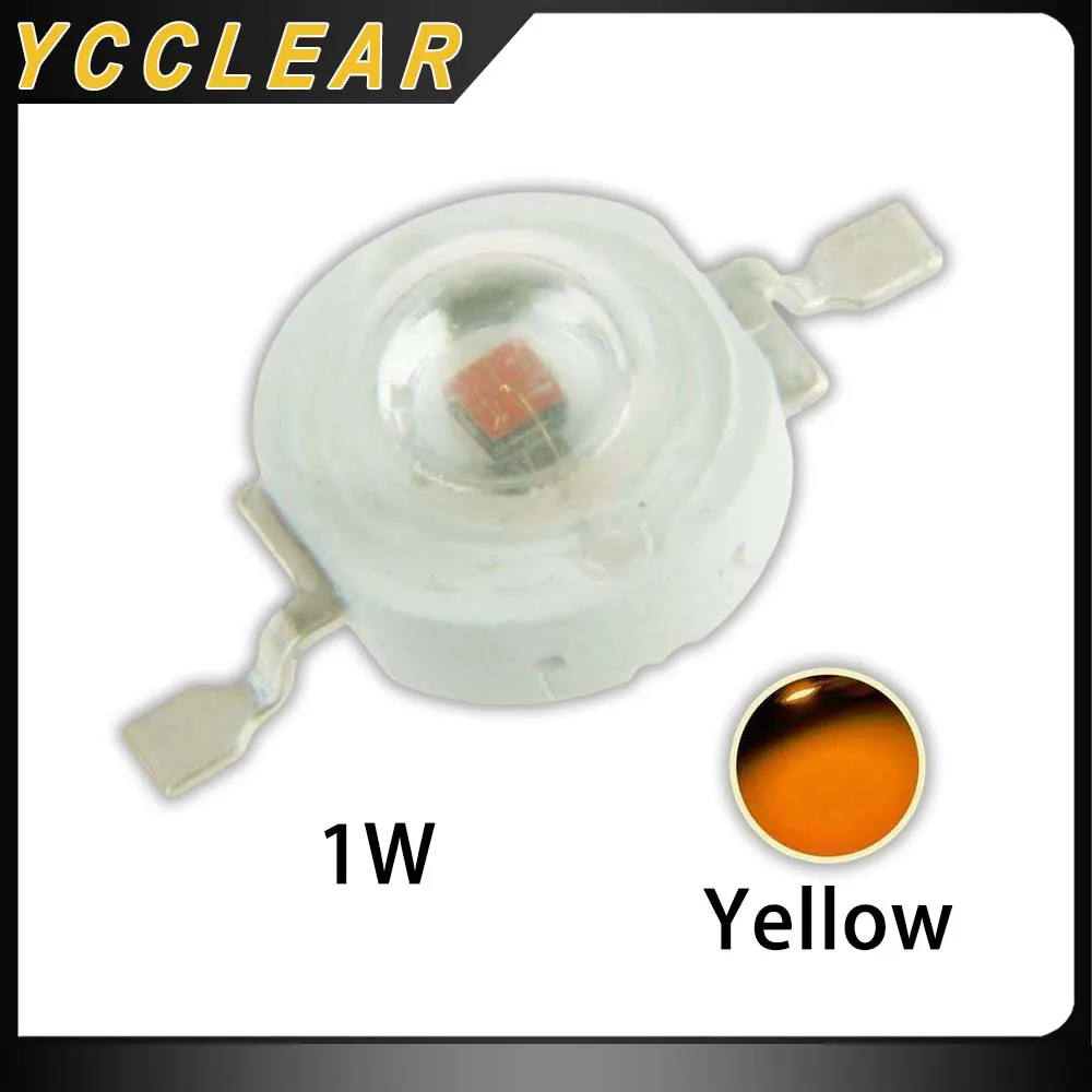 

Ycclear10 шт. светодиодный чип COB лампы 1 Вт мини светодиодная лампа диод SMD Желтый для DIY светодиодный прожектор точечный светильник