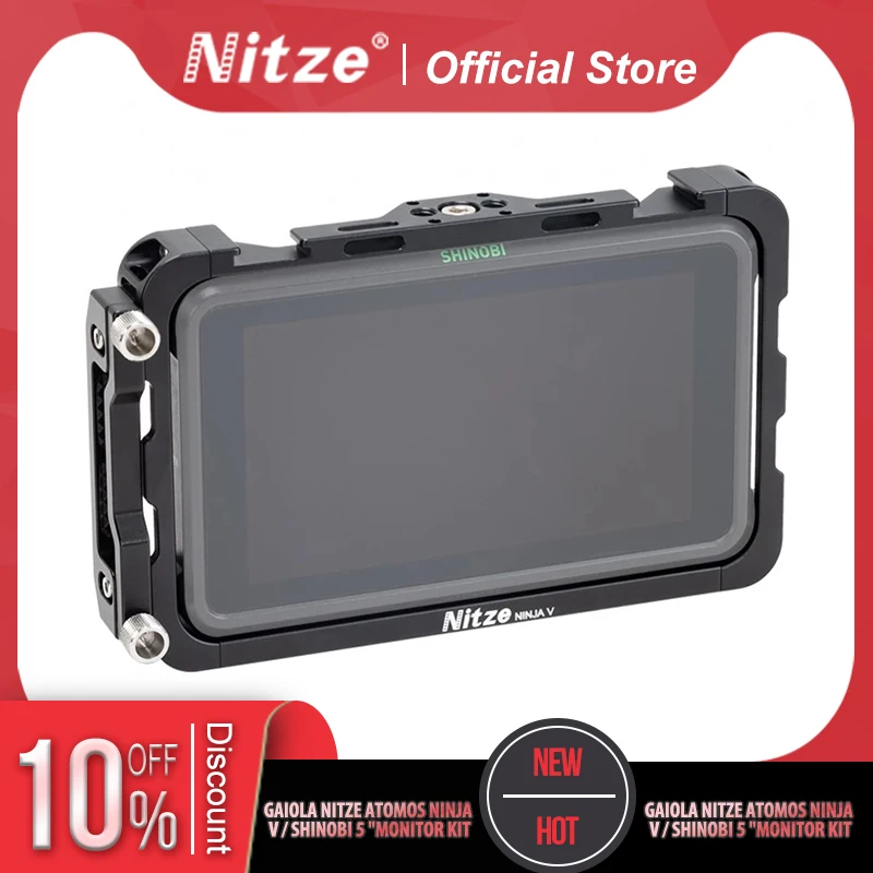 

NITZE MONITOR CAGE KIT FOR ATOMOS NINJA V / SHINOBI 5” - NINJA V-KIT