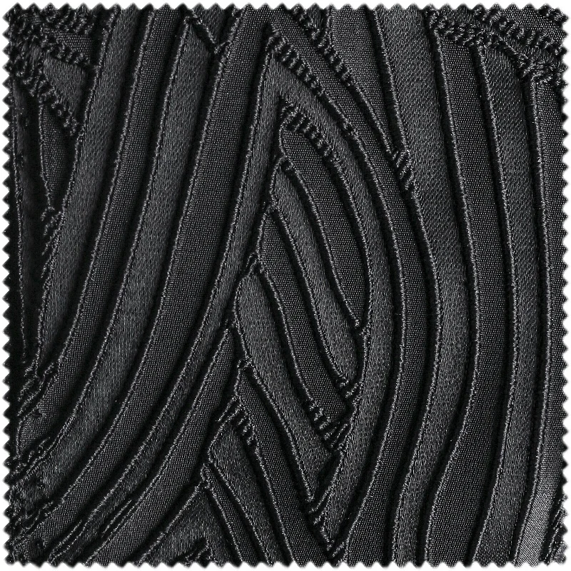 

Black Jacquard Stiff Texture Cloth Coat Bag Dress Curtain Clothing Designer Fabric