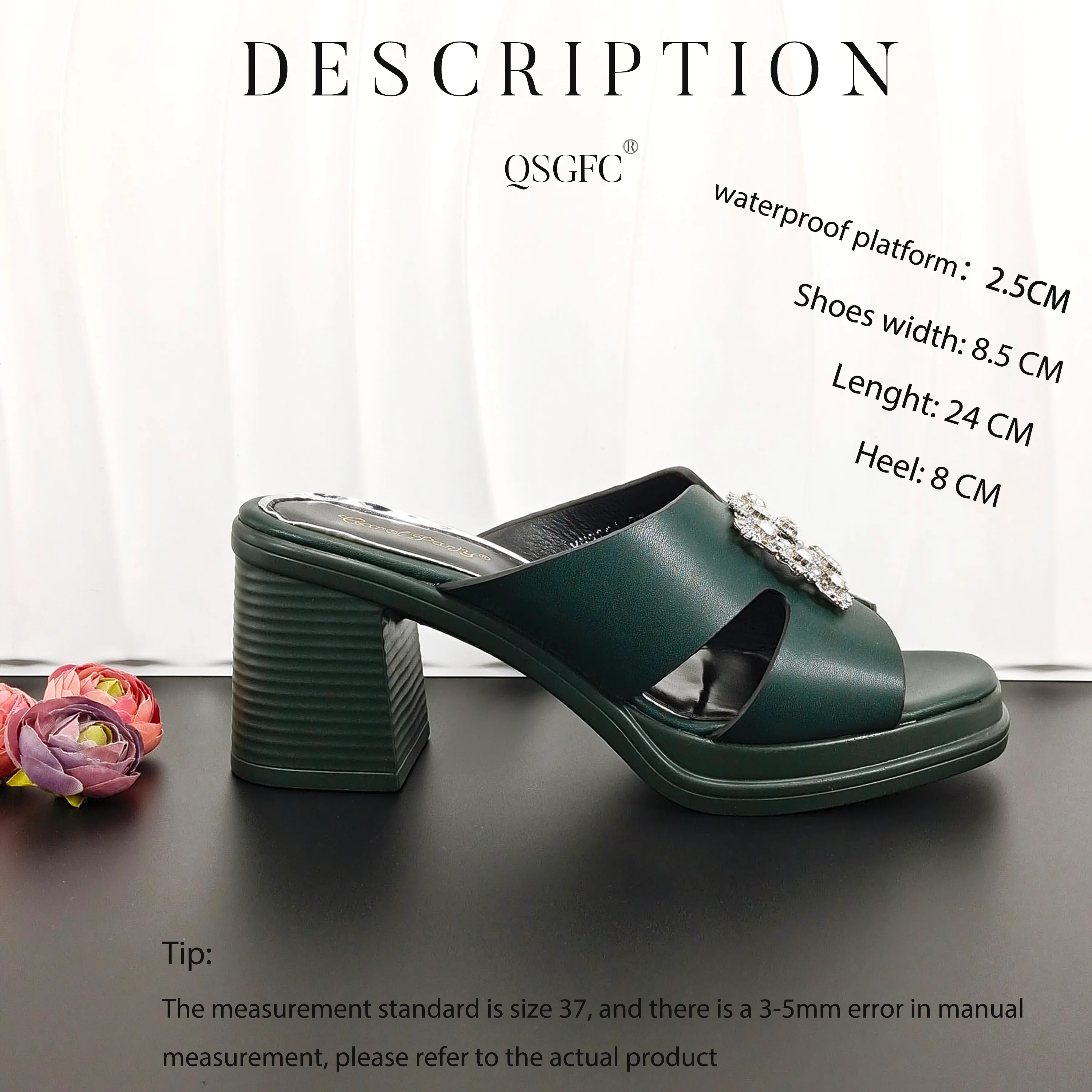 2024 африканская мода женские сандалии DK.Green с квадратным клатчем итальянский