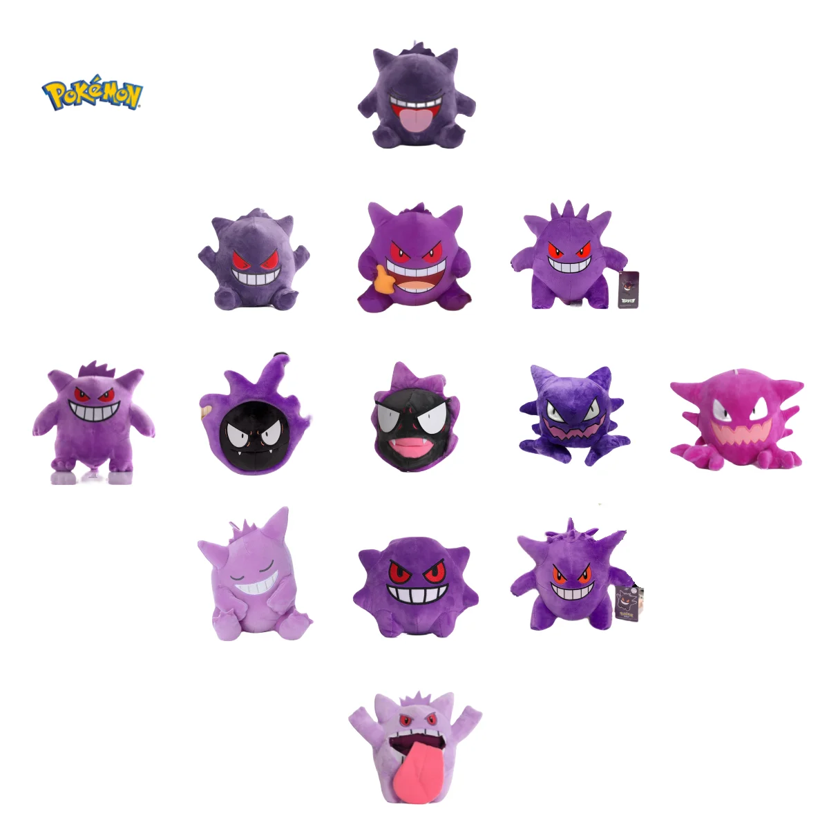 Плюшевые игрушки Pokemon Pikachu милые Gengar Gastly Haunter мягкая кукла Kawaii коллекция аниме с