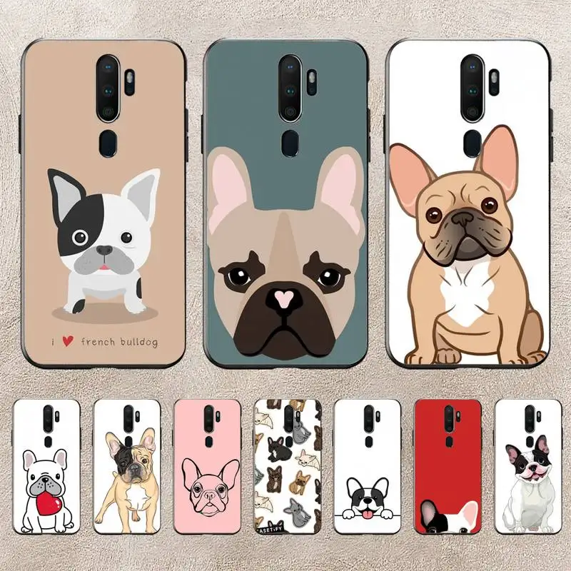 

French Bulldog Cartoon Phone Case For Redmi 9A 8A 6A Note 9 8 10 11S 8T Pro Max 9 K20 K30 K40 Pro PocoF3 Note11 5G Case