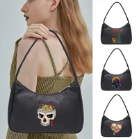 2022 womens fashion japan print handbags retro shoulder underarm bag female casual zipper shopping tote pouch all match clutch