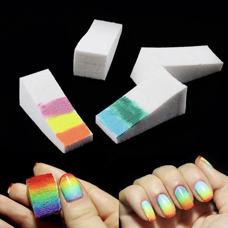 

8 pcs Gradient Nail Sponges Nail Buffer Files Color Change Gel Nail Polish Equipment Manicure DIY Nail Art Tool Sets Kits