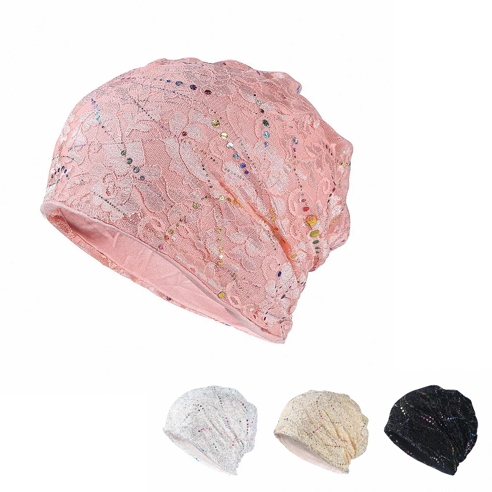 

2022 New Summer Hats For Women Men Thin Breathable Turban Hat Male Female Flower Pattern Beanie Hip Hop Bone Gorro Ponytail Hat