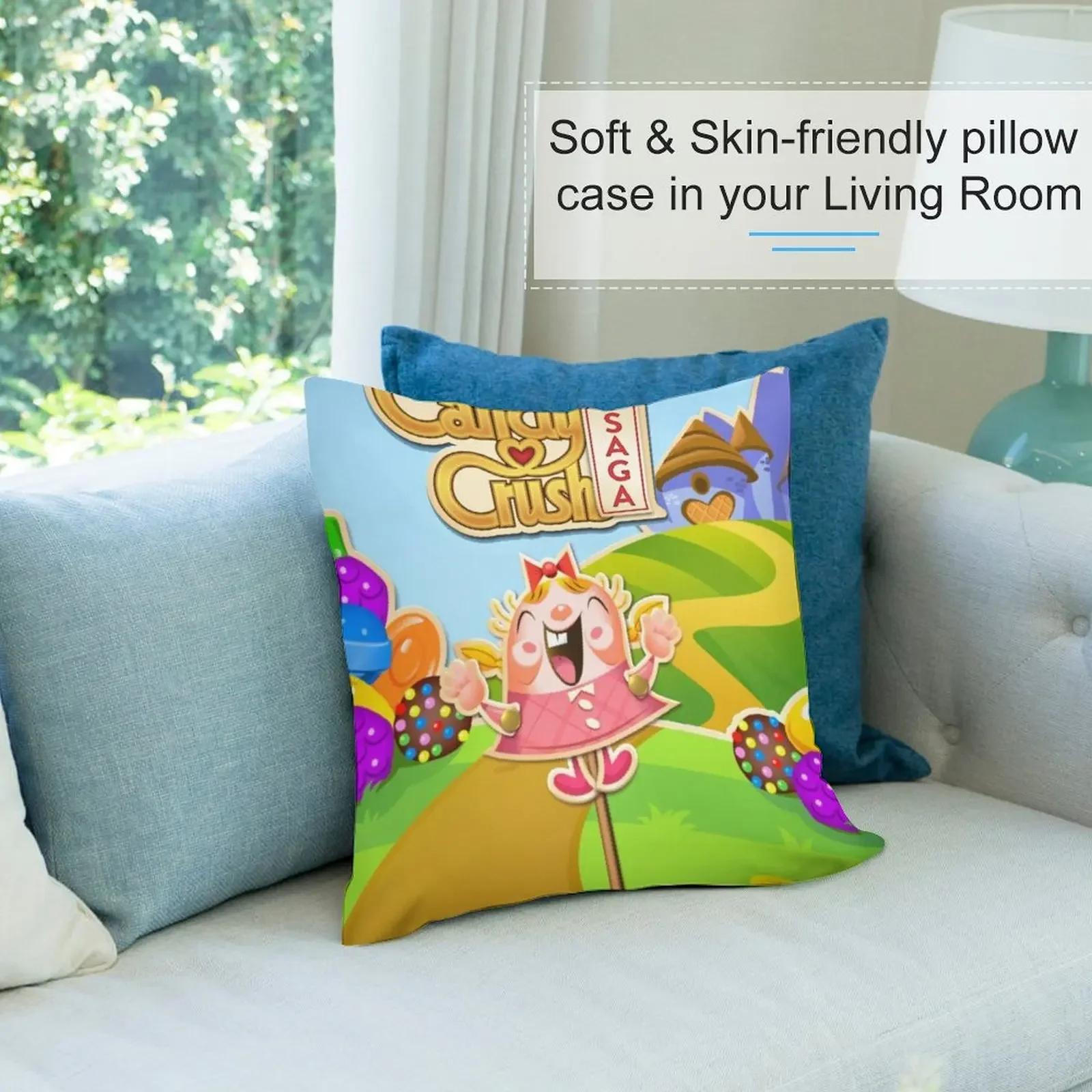 Tiffi Candy Crush Start Art Mashup декоративная подушка наволочки наволочка Рождественские