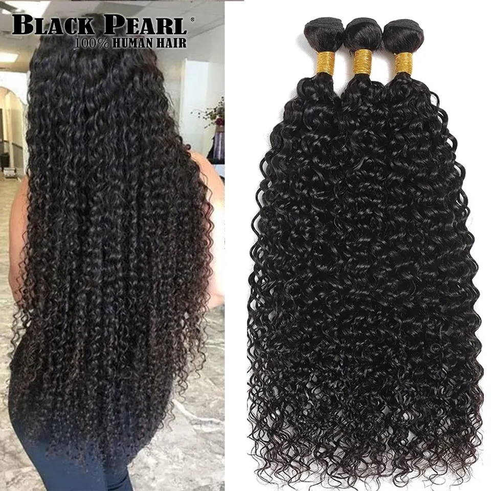 Brazilian Hair Weave Bundles Raw Curly Human Hair Bundles 12A Kinky Curly 30Inch Water Deep Wave Bundle Remy Extensions 1 Bundle