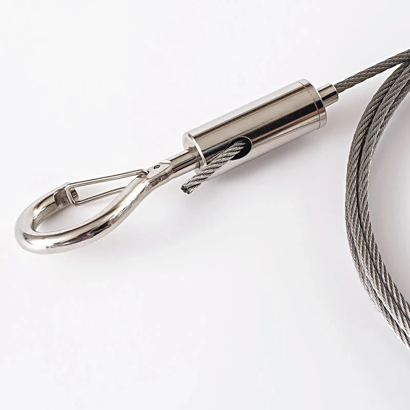 Регулируемый автоматический Проволочный Трос пружинный крючок Веревка для