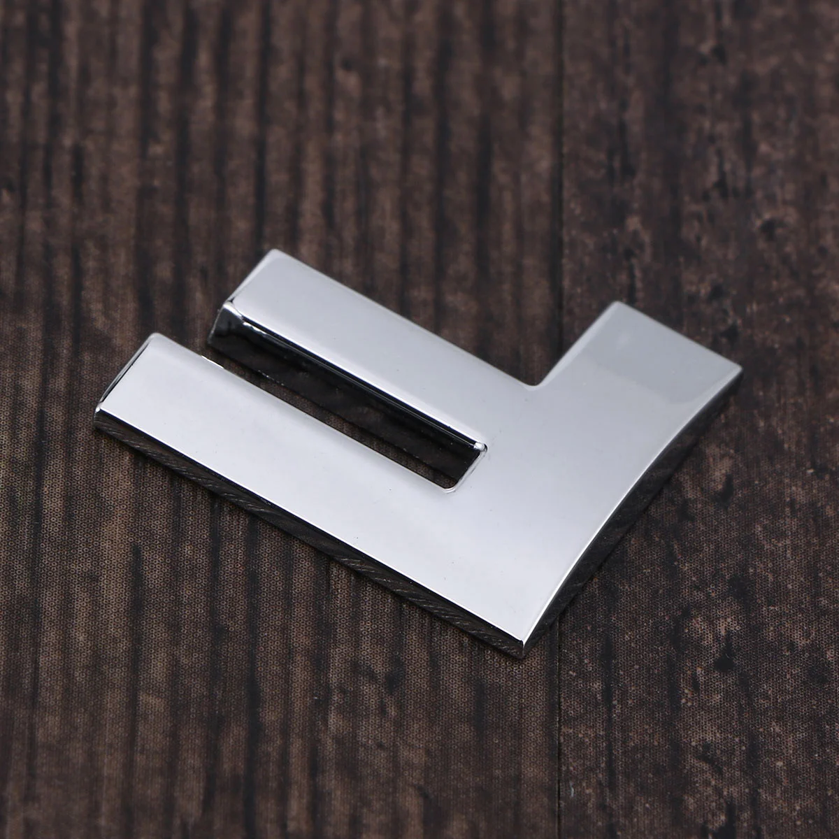 

3D DIY Metallic Alphabet Sticker Car Emblem Letter Silver Badge Decal )