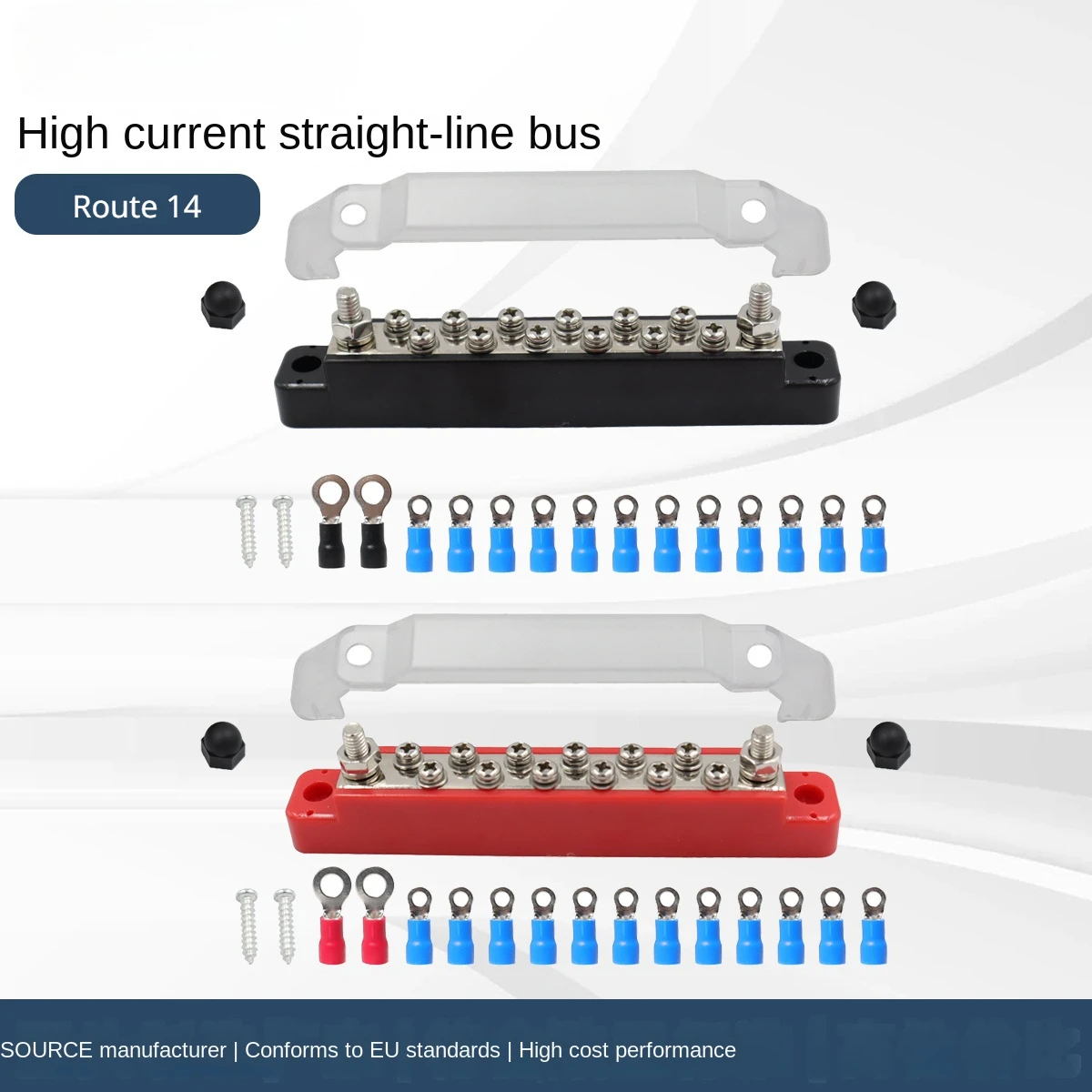 

Высоковольтная шина 48V150A 14-полосная прямая Клеммная колодка для RVs и Yachts