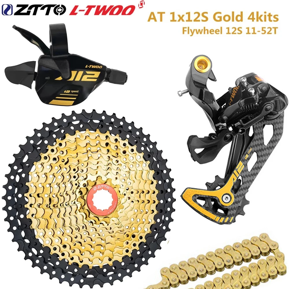 LTWOO MTB 12 Скоростей golden Groupset 1X12 переключатель передач задний ZTTO 12S11- 52T gold K7 кассета В