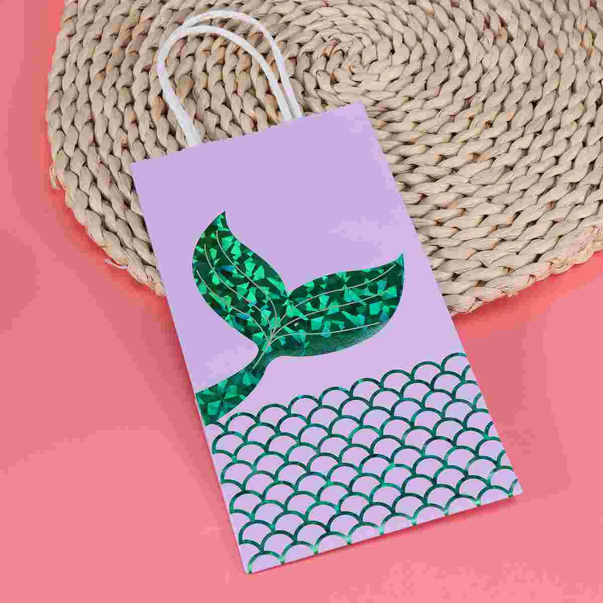 10 шт. подарочные пакеты с героями мультфильмов бумажный пакет хвостом русалки