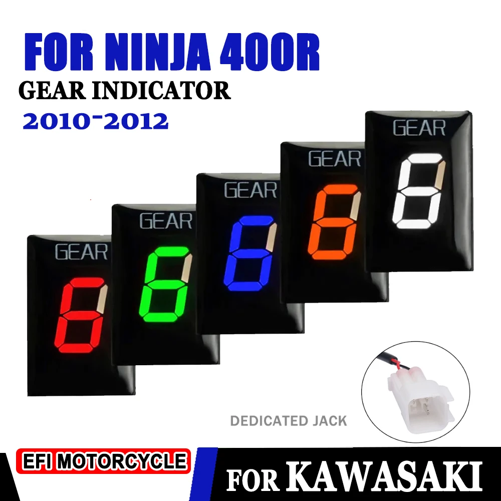 

Индикатор передачи 1-6, неразрушающая установка, аксессуары для мотоциклов Ninja 400R Ninja400 R 2010 2011 2012