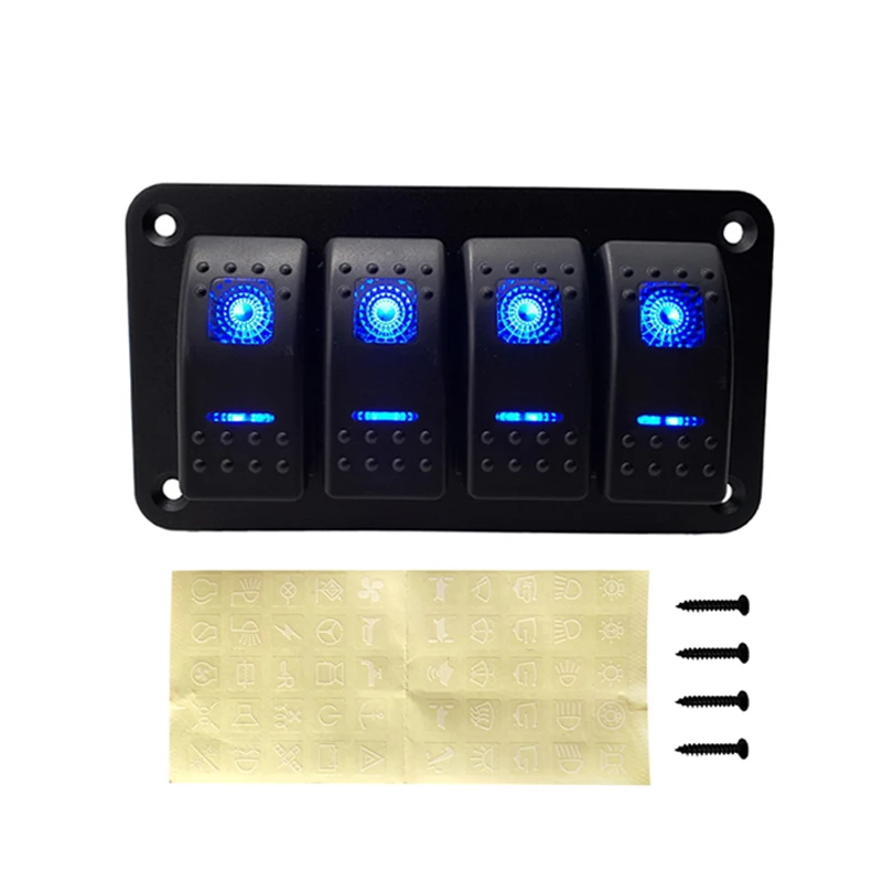 

2 4 6 банд двойной светодиодный переключатель морской Лодки Панель для грузовика лодки автомобиля переключатель панели Зажигалка розетка выключатель