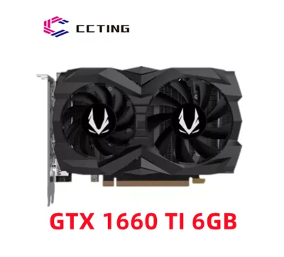 Супер графические карты Zotac GTX 1660 TI 6 ГБ видеокарта Nvidia GDDR6 RTX супер GPU для