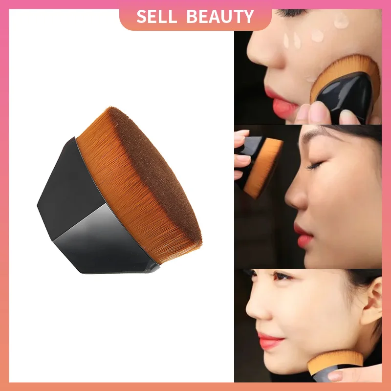 

Hexagon Makeup Brush Beauty Powder Face Blush Brushes Portable Professional Foundation Brush Large Cosmetics Soft Base Make up