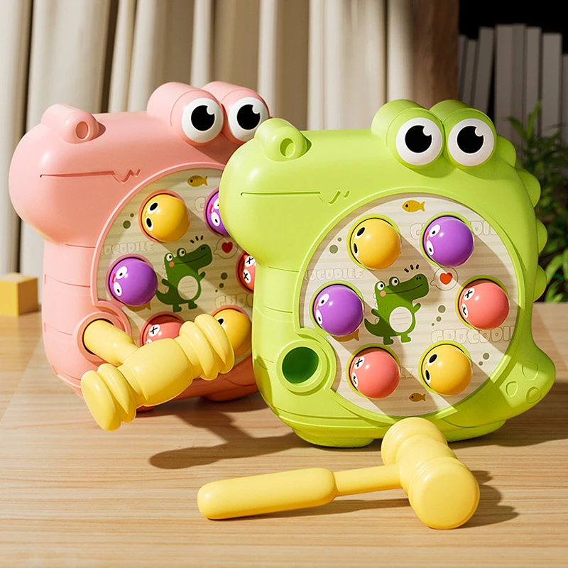 

Baby Crocodile Ground Mouse Sensory Toy Funny Pressing Beating Desktop Interaction Game Machine Early Educational Montessori Toy