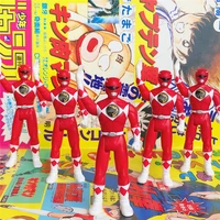 american vintage super sentai anime figurine dinosaur team red ranger movable joints pvc action figure kid toys for boys gift