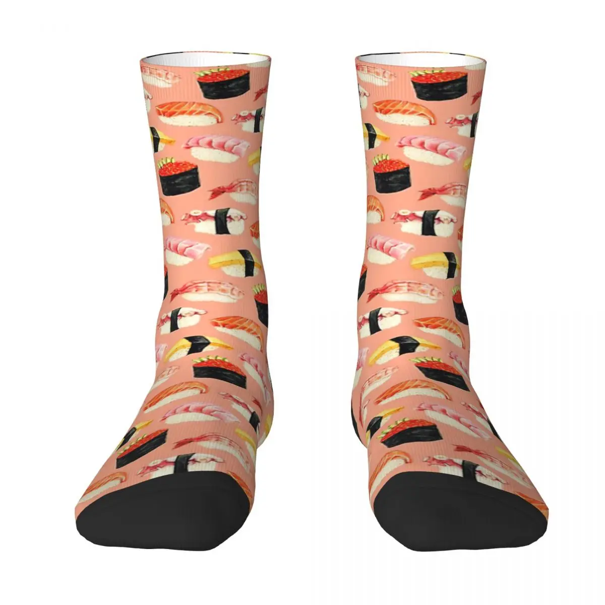 Sushi Nigiri Pattern - Pink Adult Socks,Unisex socks,men Socks women Socks