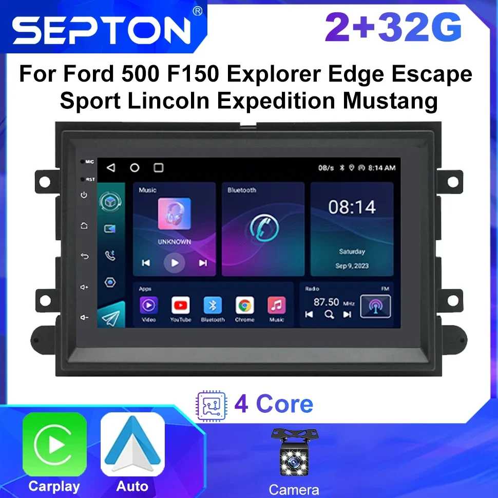 Автомобильное радио SEPTON Android CarPlay для Ford 500 F150 Explorer Edge Escape Sport Lincoln Expedition Mustang Player